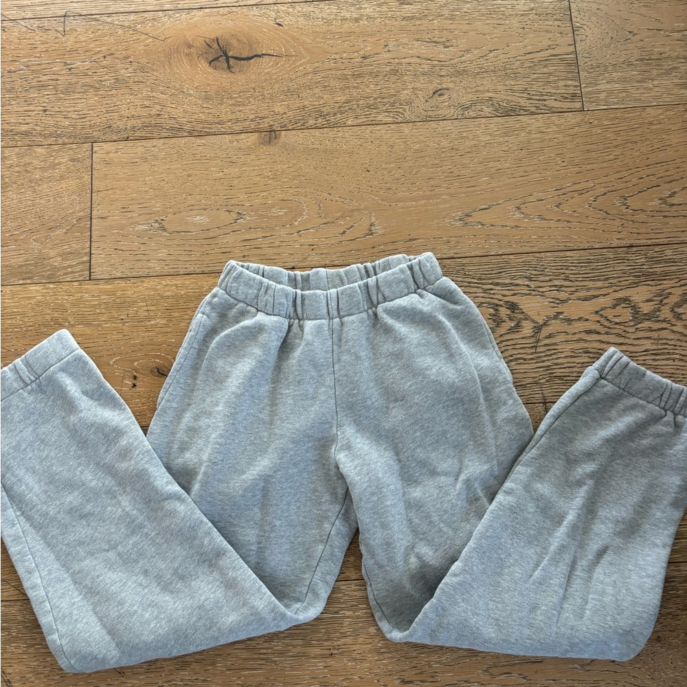 Brandy Melville Gray Track Pants with Elastic Waistband
